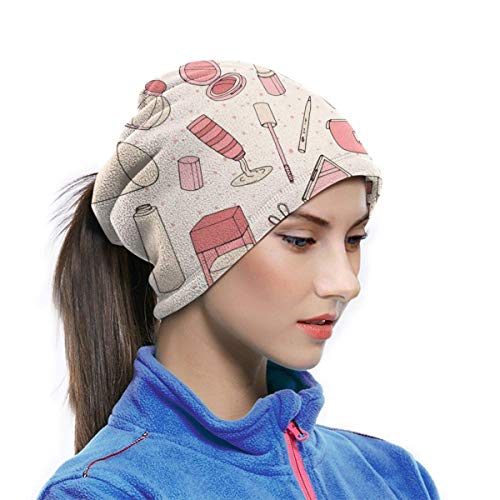 XCVD Calentador de cuello de microfibra cosmético de media cara de bandanas para exteriores, deportes