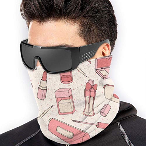 XCVD Calentador de cuello de microfibra cosmético de media cara de bandanas para exteriores, deportes