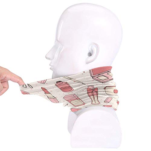 XCVD Calentador de cuello de microfibra cosmético de media cara de bandanas para exteriores, deportes