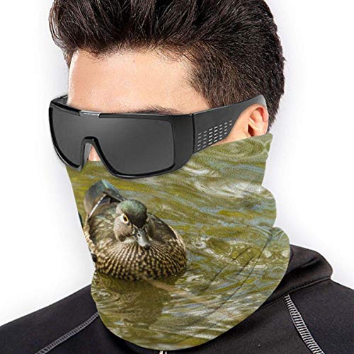 XCVD Lindo pato mandarín unisex microfibra cuello calentador protector solar diadema a prueba de viento bufanda para exterior