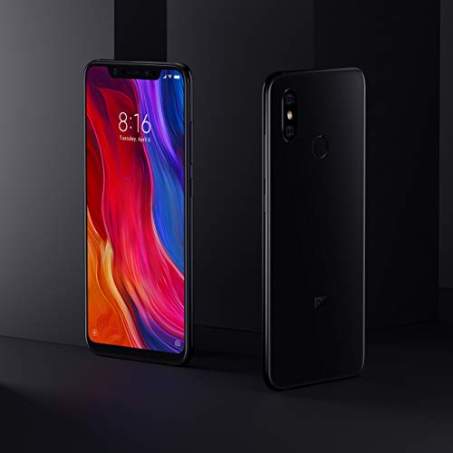 Xiaomi Mi 8 - Smartphone de 6.21" (Octa-Core Kryo 2.8 GHz, RAM de 6 GB, Memoria de 128 GB, cámara de 20 MP, Android 8.0) Color Negro [Versión española]