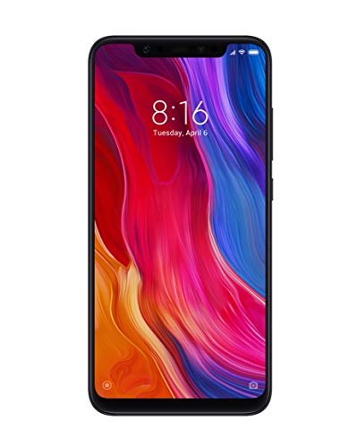 Xiaomi Mi 8 - Smartphone de 6.21" (Octa-Core Kryo 2.8 GHz, RAM de 6 GB, Memoria de 128 GB, cámara de 20 MP, Android 8.0) Color Negro [Versión española]