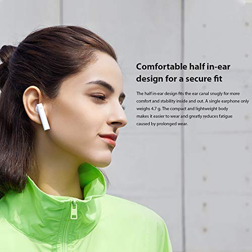 Xiaomi Mi True Wireless Earphones 2 Basic Bluetooth Auriculares Wireless,Inalámbricos Caja de Carga de Auriculares Portátil,Aplicable a iOS Android