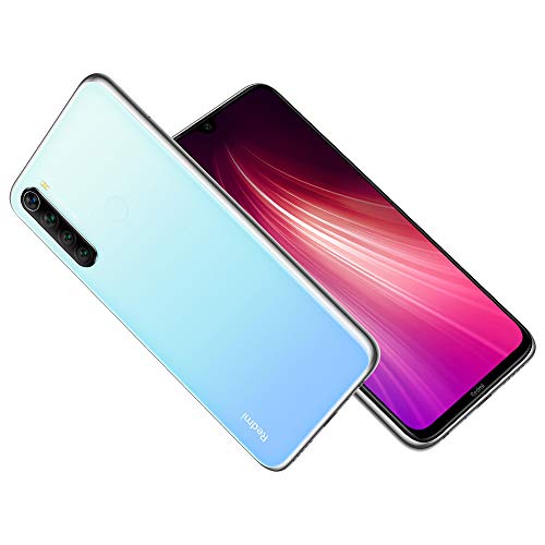 Xiaomi Redmi Note 8 Smartphone,4GB 64GB Mobilephone,Pantalla Completa de 6.3 ”,Procesador Snapdragon 665 Octa Core,Quad Cámara(48MP + 8MP + 2MP + 2MP) Versión Global(Blanco)