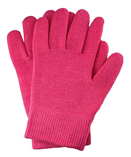 Xiaoyu gel spa guantes suavizar la piel hidratante tratamiento mano máscara guantes de cuidado - rosa roja