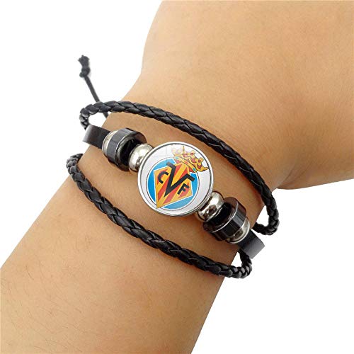 xinxin24 Pulsera De Cuentas Tejida Multicapa con El Logotipo del Equipo De Fútbol De La Liga Royal Vigo Celta Football Club