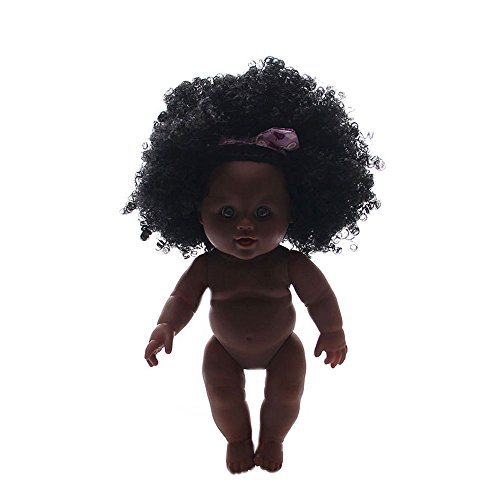 XINYU Reborn Baby Doll Negro Piel Niña Realista Baby Doll 30 Cm Realista Juguete Infantil Regalo De Cumpleaños del Niño,B