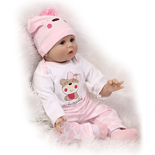 XINYU Reborn Baby Doll Realistic Girl Powder Muñecas para Bebés 15 Pulgadas 40 Cm Realista Toy Children Birthday Gift