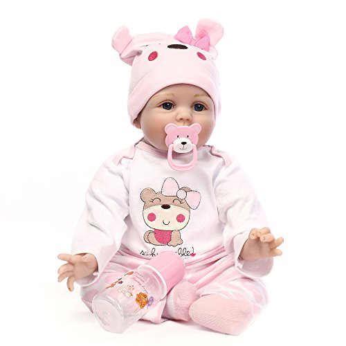 XINYU Reborn Baby Doll Realistic Girl Powder Muñecas para Bebés 15 Pulgadas 40 Cm Realista Toy Children Birthday Gift