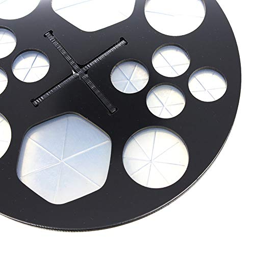 Xiton 1 PC Tenedor Del Cepillo Del Maquillaje ÁRbol Cepillo De 14 Agujeros Organizador De Secado Base Acrilica Plegable Brocha De Maquillaje Stand Air Torre De Secado Cepillo De Cosmeticos(Negro)