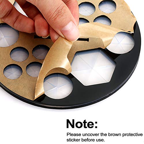 Xiton 1 PC Tenedor Del Cepillo Del Maquillaje ÁRbol Cepillo De 14 Agujeros Organizador De Secado Base Acrilica Plegable Brocha De Maquillaje Stand Air Torre De Secado Cepillo De Cosmeticos(Negro)