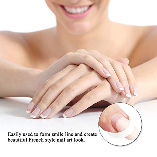 Xiton 10Pack Nail Art Designs Pegatinas de uñas francesas Guías de punta de uñas Suministros de belleza de uñas Pegatina autoadhesiva para bricolaje manicura Nail Art Tools
