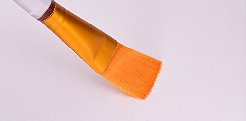 Xiton 2 Piezas de la mascarilla de Cepillo, aplicador Facial Máscara, Máscara Facial de Silicona Cepillo del aplicador sin Pelo, Oro cerdas del Cepillo Facial de la máscara