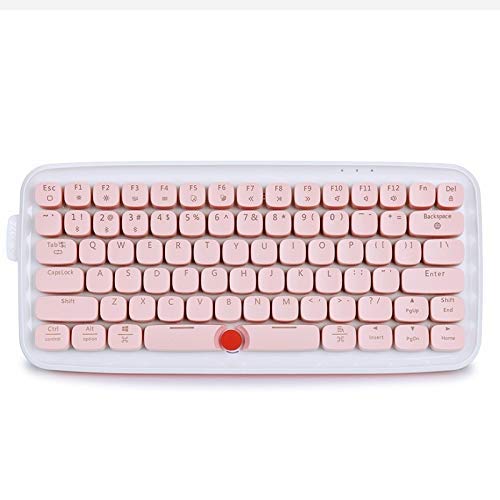 XIUYU Accesorios Teclado de computadora, 78 Teclas de la Tableta móvil Ph Equipo de Doble Modo mecánico Mini Teclado Bluetooth, con reposamanos Versión (Color: color2) (Color: Color1)