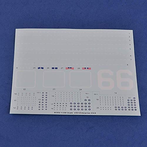 XIUYU Buque de Guerra Montado Modelo, 1 350 Escala USS Enterprise CV-6 portaaviones, Buque de Guerra montado Modelo for Empresa Adulto