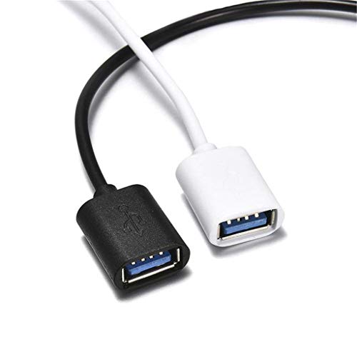 XiY USB 3.1 Tipo C Macho A USB 3.0 Cable De Datos Una Mujer OTG Adaptador De Tipo C OTG Cable Adaptador para S10 S10 + 9 Mi Mate30 P30 Portátil Pro Android Función OTG,Negro