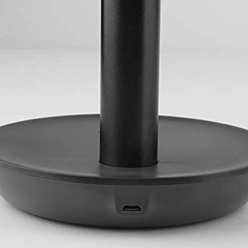 XQHD Mini Horario Fan Mesa, Ventilador De Mano Silencioso 4000mah Recargable 4 Modo Velocidad Portátil Fans para La Sala Ordenador Coche Oficina Hogar Viajar,Black