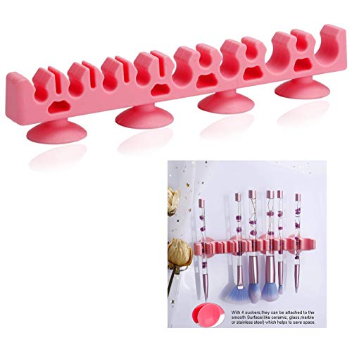 Xrten Organizador de Maquillaje para Pinceles y Brochas de Maquillaje, Soporte con Ventosa para Cepillos de Maquillajes