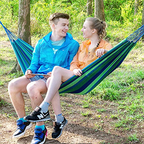 XY-M Hamaca Portátil,Tela De Lona Duradera Y Gruesa, Dos Vigas De Equilibrio Antivuelco Y Correas De árbol De Nudos De Metal Resistentes para Viajes, Playa, Patio Trasero, Etc.