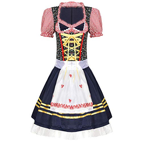 XYFW Desconocido Alemán Munich Beer Girl Uniforme Fiesta Tradicional Bávara Ropa De Mucama Disfraz De Halloween Cosplay,XL