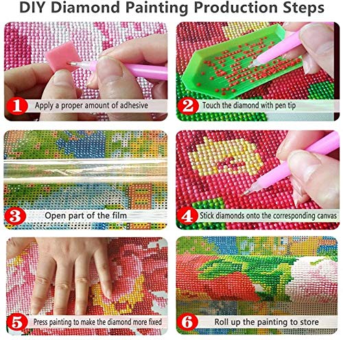 XZHYMJ pintura de diamantes 5D 5D Diamante Arte DIY para y niños Artesanía Cabina de diamantes de imitación de cristal en el bosque para decoración de la pared del hogar 40X30 cm