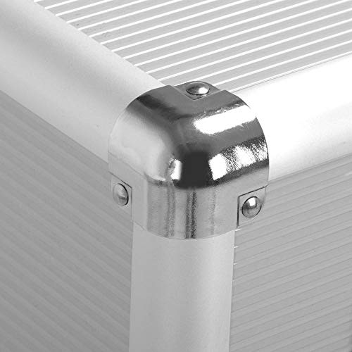 Yaheetech Maletín de Maquillaje Profesional Organizador Cosméticos Caja de Belleza 36 x 24 x 106,5 cm Plata