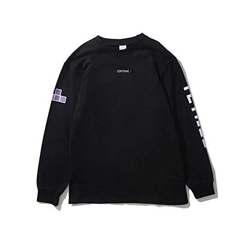 YANGPANGZI Otoño e Invierno Nuevo suéter de impresión de Bloque de máquina de Juego para Aumentar la Marca de Marea Pareja suéter de Hombres Hombres