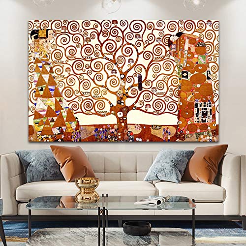yaonuli Art Tree of Life pintando Cuadros Abstractos sobre Lienzo Carteles e Impresiones Cuadros clásicos sin Marco para Decorar la Sala de Estar 70x117cm