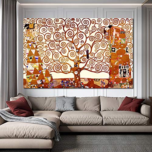 yaonuli Art Tree of Life pintando Cuadros Abstractos sobre Lienzo Carteles e Impresiones Cuadros clásicos sin Marco para Decorar la Sala de Estar 70x117cm