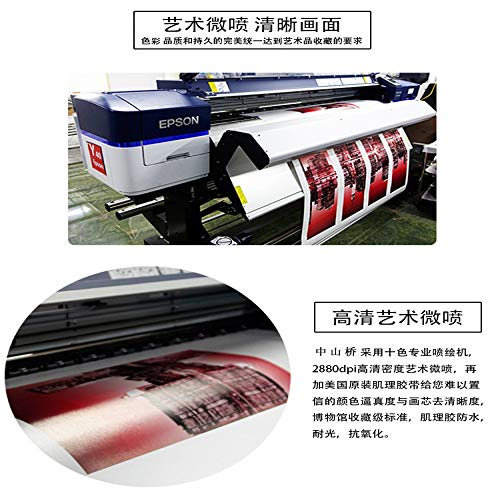 yaoxingfu Sin Marco Rana Viaje Abstracto Animal Digital Moderno Pared Arte Lienzo ng Regalo para niños decoración del hogar 60x90cm