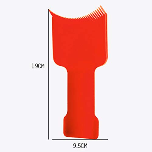 YaptheS herramienta de peluquería práctica Flat Top Mechas de Cabello Balayage de Pelo Peine seccionamiento Paddle coloración del cabello Tinte Rojo herramienta de modelado
