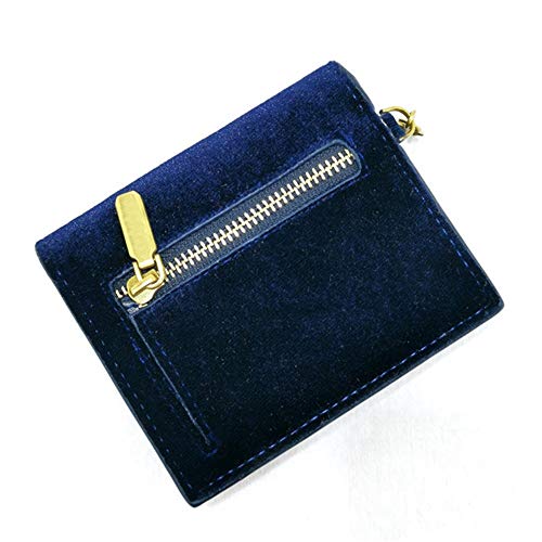 YBWEN Monedero de Las Mujeres De Las Mujeres de la Estrella de la Luna Paquete de Terciopelo Estrellada Corto del portatarjetas Galaxy Metal Carteras (Color : E, Size : 8.5x10x2.5cm)