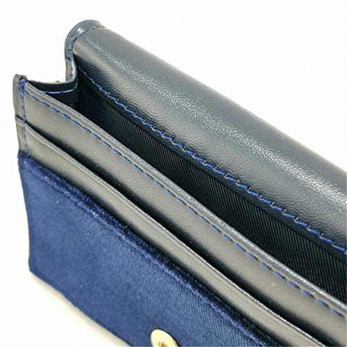 YBWEN Monedero de Las Mujeres De Las Mujeres de la Estrella de la Luna Paquete de Terciopelo Estrellada Corto del portatarjetas Galaxy Metal Carteras (Color : E, Size : 8.5x10x2.5cm)