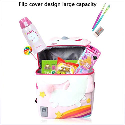 YCKZZR Girl Mochila,Bolsa de Dinosaurio Escolares con Correa Anti-Perdida para Bebé de 5-12 Años,Ballena Ballena,Bolsa de Animales,Estilo de Dibujos Animados, Bolso Niña/Mochila,D