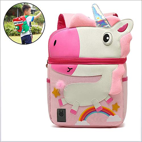 YCKZZR Girl Mochila,Bolsa de Dinosaurio Escolares con Correa Anti-Perdida para Bebé de 5-12 Años,Ballena Ballena,Bolsa de Animales,Estilo de Dibujos Animados, Bolso Niña/Mochila,D