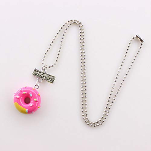 YeahiBaby 3 unids Donut Collar de la Amistad Collares Conjunto suéter Cadena Collar Regalo