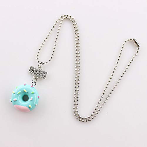 YeahiBaby 3 unids Donut Collar de la Amistad Collares Conjunto suéter Cadena Collar Regalo