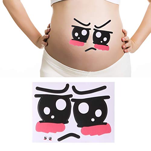 YeahiBaby Etiqueta engomada Linda Embarazada de la fotografía de la Etiqueta engomada del Vientre para la señora 10pcs Femenina de la Mujer