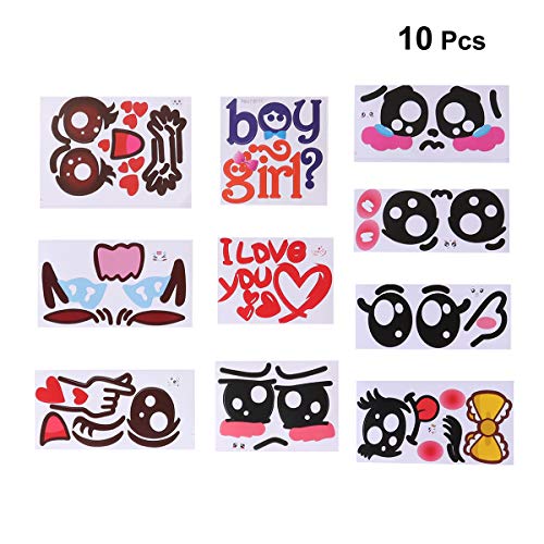 YeahiBaby Etiqueta engomada Linda Embarazada de la fotografía de la Etiqueta engomada del Vientre para la señora 10pcs Femenina de la Mujer