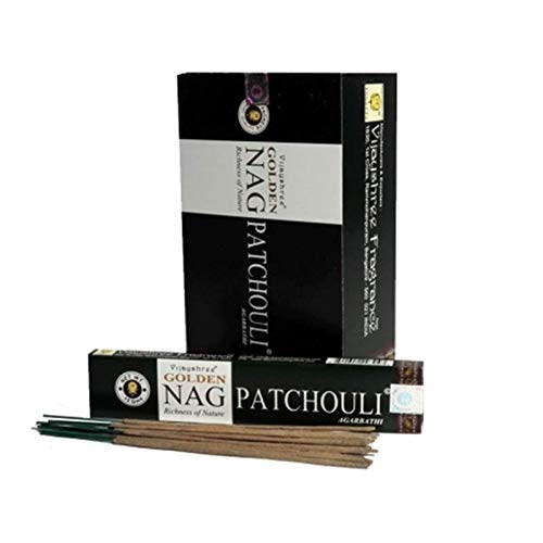 YesMandala 12 Cajas de Incienso Golden Nag Patchouli,180 Varillas el Pack …