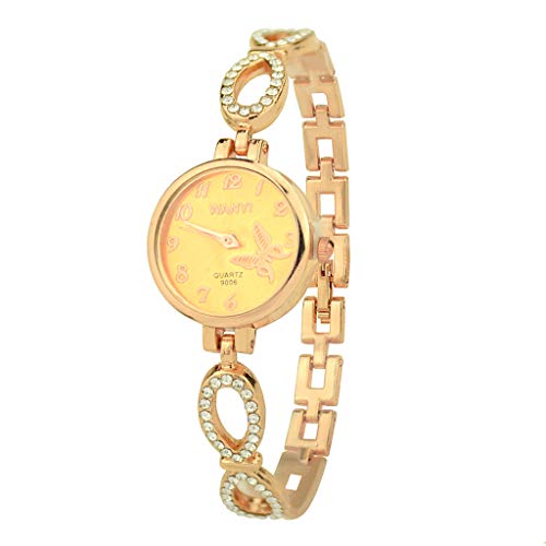 Yesmile Relojes❤️Moda Mujeres Relojes Pulsera Reloj Regalo (Amarillo)