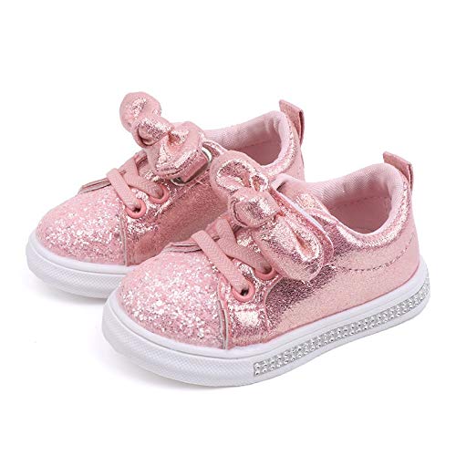 Yesmile Zapatos para Niños Vestir Fiesta Arco Princesa Sandalias Perla Rhinestone Lentejuelas Calzados Bebé Niña Primavera Verano Zapatillas Casuales Niñas