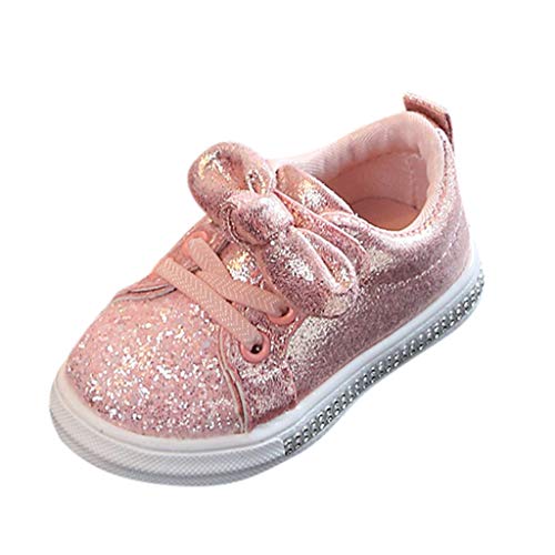 Yesmile Zapatos para Niños Vestir Fiesta Arco Princesa Sandalias Perla Rhinestone Lentejuelas Calzados Bebé Niña Primavera Verano Zapatillas Casuales Niñas
