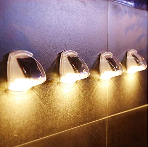 Yhhzw 1 Piezas Luz Solar Led Luz De Pared Luz De Valla Exterior Impermeable Jardín Patio Parque Camino Corredor Césped Iluminación Decorativa Tamaño 9 × 8.5 × 5 Cm