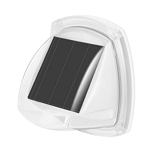 Yhhzw 1 Piezas Luz Solar Led Luz De Pared Luz De Valla Exterior Impermeable Jardín Patio Parque Camino Corredor Césped Iluminación Decorativa Tamaño 9 × 8.5 × 5 Cm