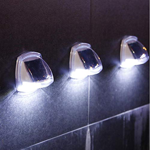 Yhhzw 1 Piezas Luz Solar Led Luz De Pared Luz De Valla Exterior Impermeable Jardín Patio Parque Camino Corredor Césped Iluminación Decorativa Tamaño 9 × 8.5 × 5 Cm