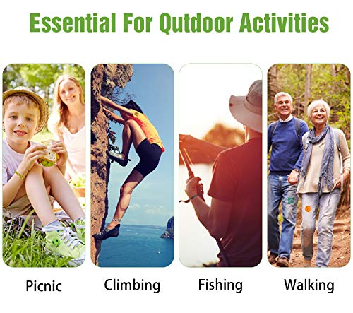 YHmall 48 Pulseras + 8 Pulsera Antimosquitos, Pulsera Mosquitos Niños Insectos Impermeable Adjustable con Sustancias Natural y No Tóxicas para Adultos y Niños