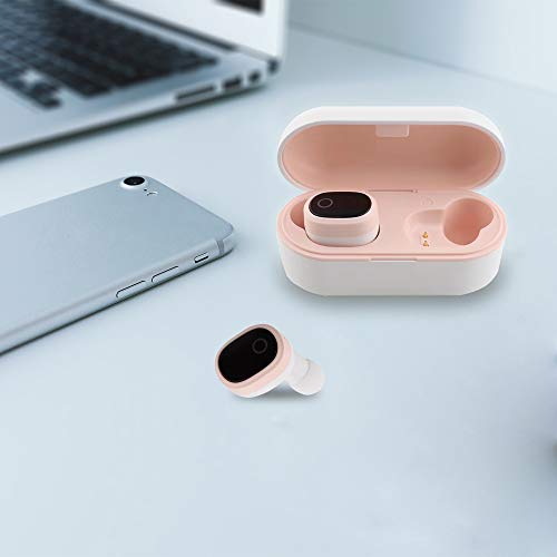 YiYunTE Mini Auriculares Bluetooth 5.0 Inalámbricos TWS Estéreo In Ear Auriculares Micrófono Manos Libres con Caja de Carga Portátil Deportivos Cascos para iPhone Samsung Huawei Android iOS