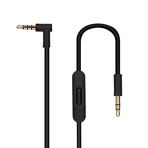 Yizhet Cable de Audio Beats Solo 2 Cable de Repuesto con con Micrófono Incorporado/Control de Volumen para Auriculares Beats by Dr. Dre Solo HD, Studio, Pro, Wireless, Mixr, Detox