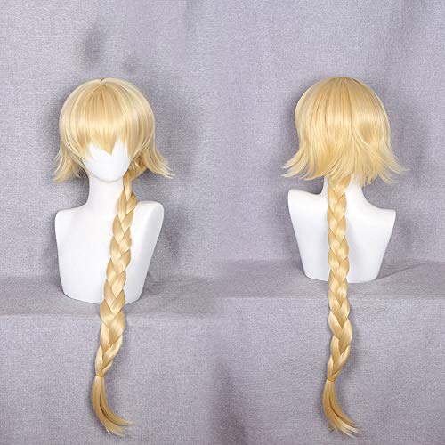 Yjdr Juana de Arco Cosplay niñas Peluca Mezclado 95cm Oro Fate/Gran Orden Regla FGO
